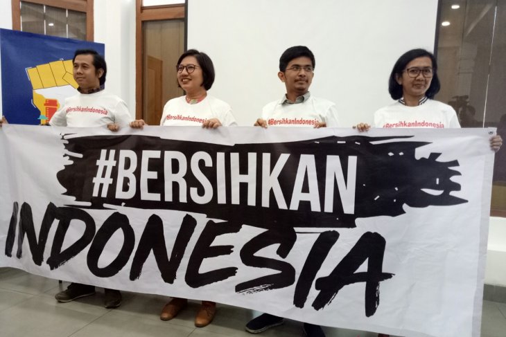 Gerakan perlawanan #BersihanIndonesia yang digagas Koalisi Masyarakat Sipil untuk menggugat pengesahan UU Minerba (Foto:coaction.id)