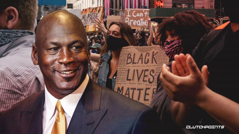Ilustrasi Michael Jordan mendukung gerakan anti rasial (Foto:Clutchpoints)