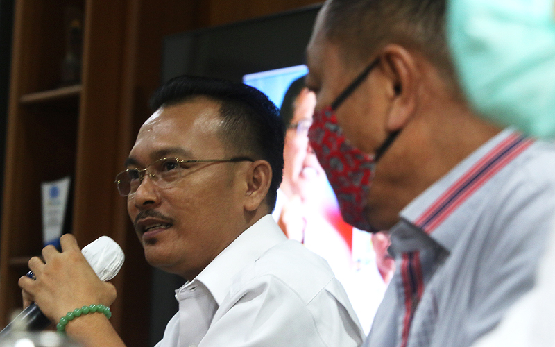 Ketua Majelis Jaringan Aktivis Pro.Demokrasi (ProDEM) Iwan Sumule  (Law-Justice.co/Robinsar Nainggolan)
