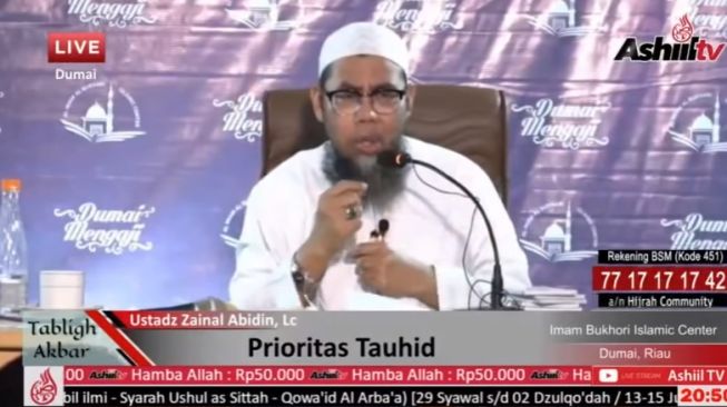Ustaz Zainal Abidin. (YouTube/Ashiil TV)