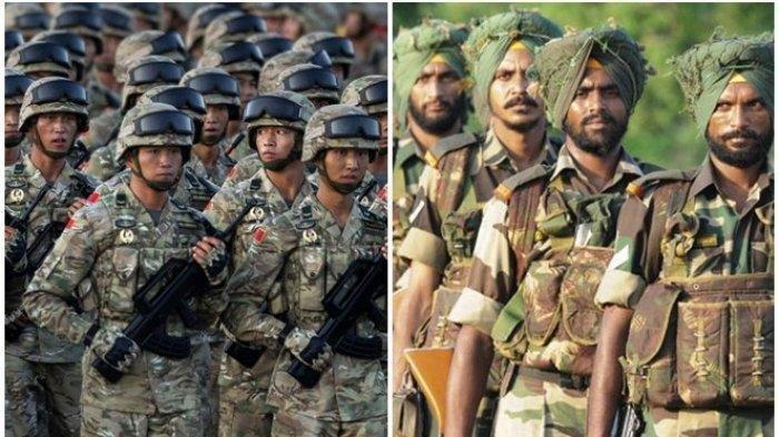 Tentara India bentrok dengan tentara China (Tribunnews)