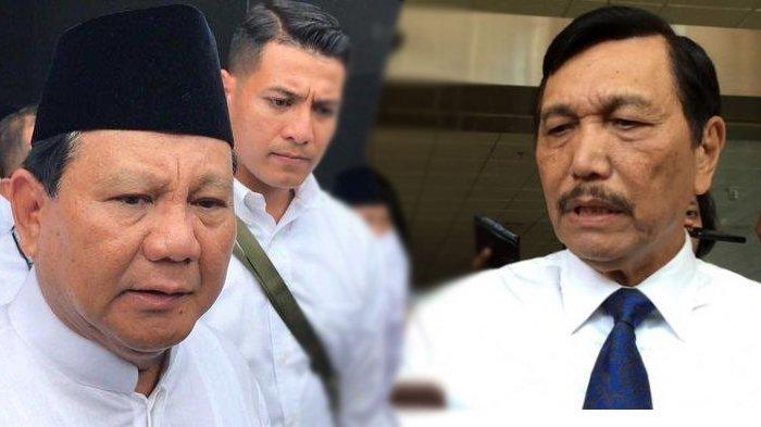 Menhan Prabowo Subianto dengan Menko Kemaritiman dan Investasi Luhut Binsar Pandjaitan (tribunnews)