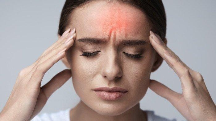 Ilustrasi sakit kepala karena migrain ata covid-19 (Tribunnews)