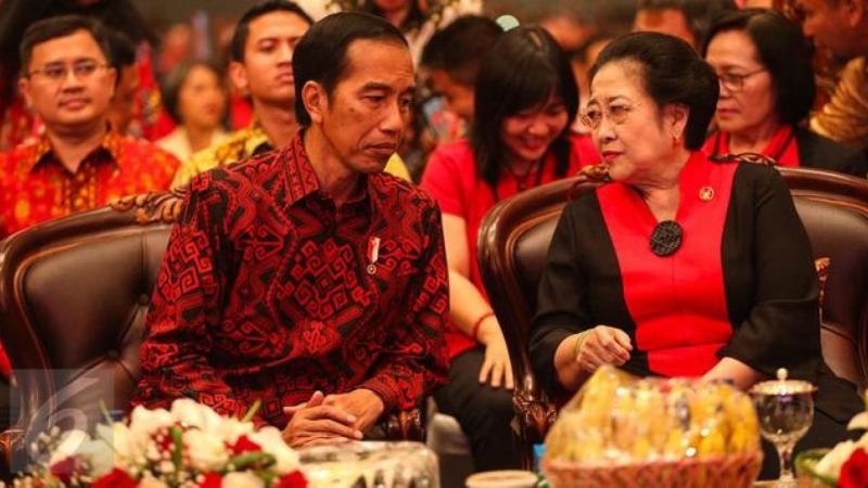 Presiden Jokowi dan Ketua Umum PDI Perjuangan Megawati Soekarno Putri. (Pontas).
