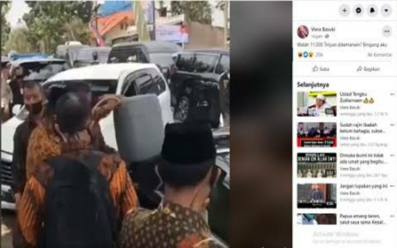 Viral Video Mobil Wapres Ma`aruf Amin. (Medcom.id)