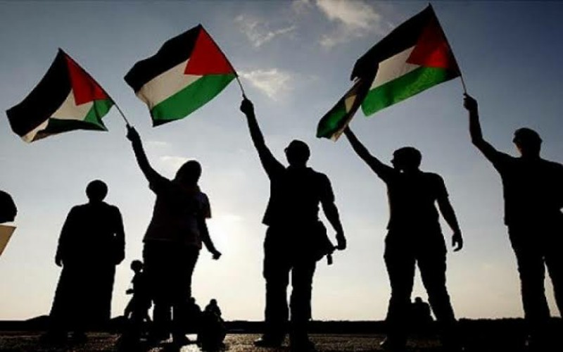 Bendera Palestina Dikibarkan. (Suara Palestina)