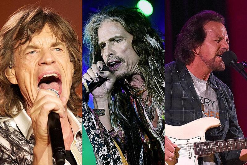 Mick Jagger (Rolling Stones), Steven Tyler (Aerosmith) dan Eddie Vedder (Pearl Jam) (Ultimate Classic Rock)