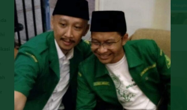 Ketua Gerakan Pemuda (GP) Ansor, Bangin Saad Muafi (kanan). (Beritaislam).