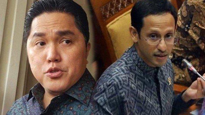 Bocoran Reshuffle dari Relawan: Erick & Nadiem Dicopot, Luhut Dirotasi. (tribunnews).