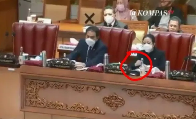 Puan Matikan Mic Anggota DPR Tolak RUU Ciptaker Viral, Netizen Geram! (Screenshot).