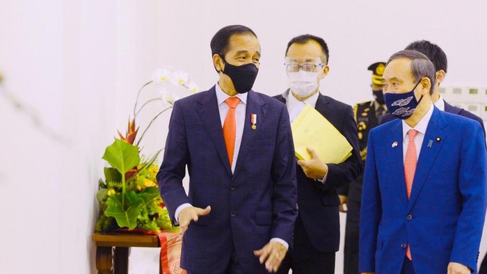 Jokowi bahas penanganan COVID-19 dengan Perdana Menteri Jepang Yoshihide Suga (detikcom)