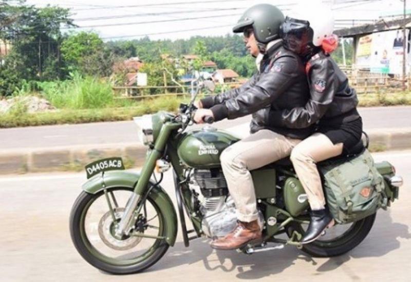 Gubernur Jawa Barat Ridwan Kamil dan istri naik motor gede (genpi)