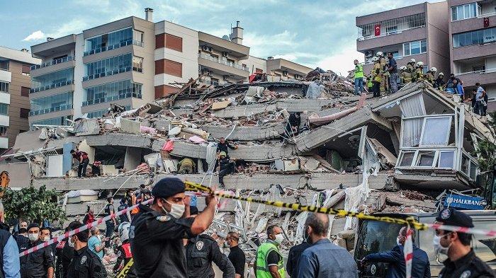 14 orang tewas akibat gempa bumi di Turki (Tribunnews)
