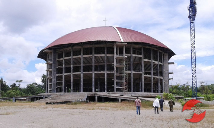 Pembangunan Gereja Kingmi Mile 32 di Papua mangkrak akibat korupsi (Ist)