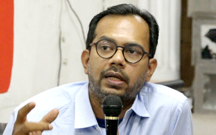 Mantan Koordinator KontraS Haris Azhar datangi Polda Metro Jaya (ist)