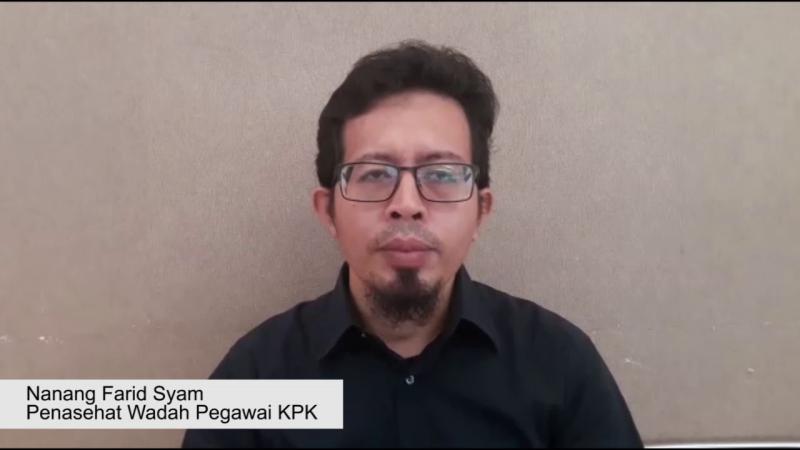 Pegawai KPK Nanang Farid Syam mengundurkan diri setelah 15 tahun bekerja di KPK (YouTube)