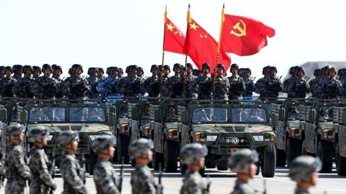 Milter China terus berlatih untuk berperang lawan tiga negara (Tribunnews)