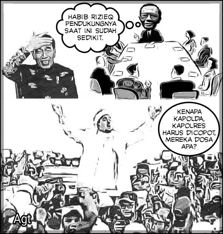 Adu Kuat Jokowi VS Habib, Setelah Kapolda & Kapolres Dicopot, Siapa Menyusul? (Agt)