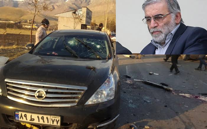 Lokasi kejadian tertembaknya ilmuwan nuklir Iran, Mohsen Fakhrizadeh, di pinggiran Kota Tehran, Iran. (Foto: Times of Israel).