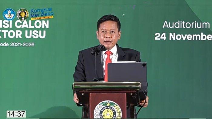 Rektor terpilih USU Muryanto Amin disanksi karena terbukti plagiat (Tribunnews)