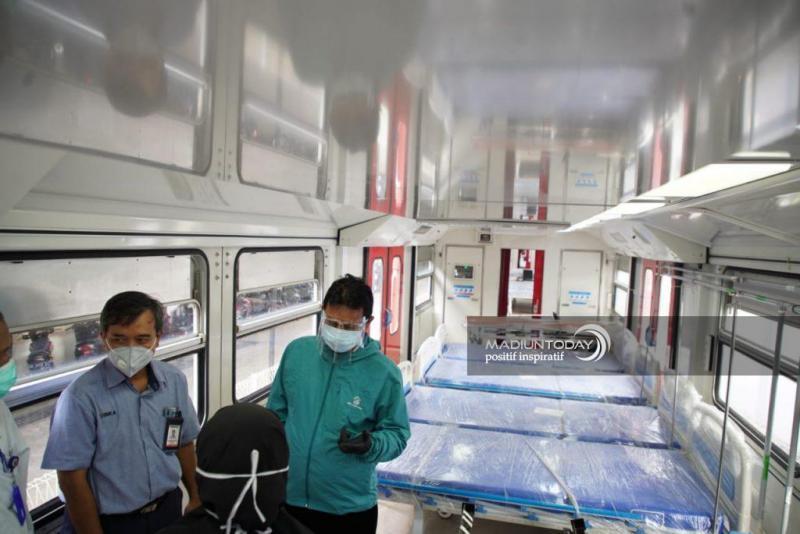 Pemkot Madiun pinjam gerbong kereta api untuk dijadikan tempat perawat pasien Covid-19 (madiuntoday)