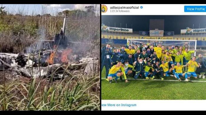 Presiden Klub dan 4 pemain Palmas FR di Brasil meninggal dunia karena pesawat jatuh (Tribunnews)
