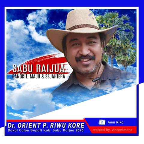 Bupati terpilih Kabupaten Sabu Raijua, Nusa Tenggara Timur (NTT), Orient P Riwukore (ist)