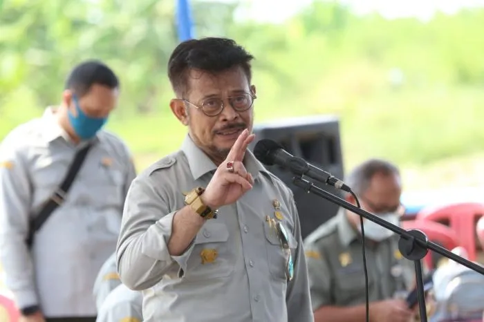 Menteri Pertanian Syahrul Yasin limpo disebut jadi salah satu yang direshuffle (media indonesia)
