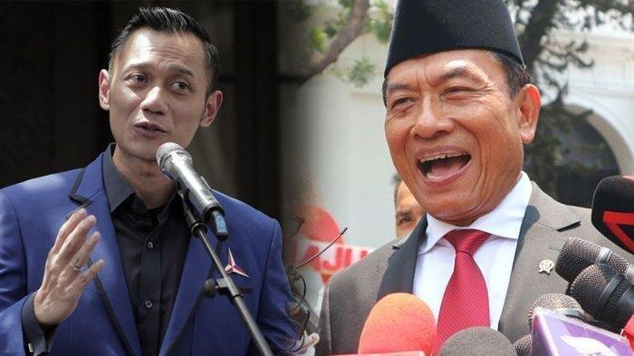 Agus Harimurti Yudhoyono dan Moeldoko (Tribun)