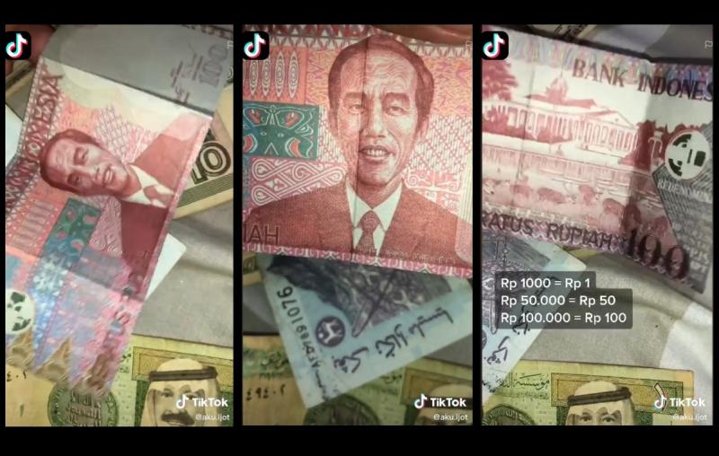 Viral Uang bergambar Jokowi (Kumparan)