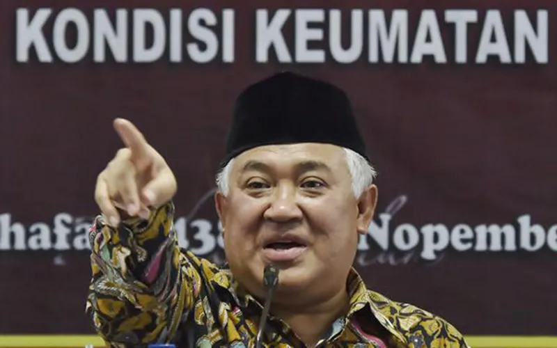 Mantan Ketua Umum PP Muhammadiyah, Din Syamsuddin. (Bisnis)