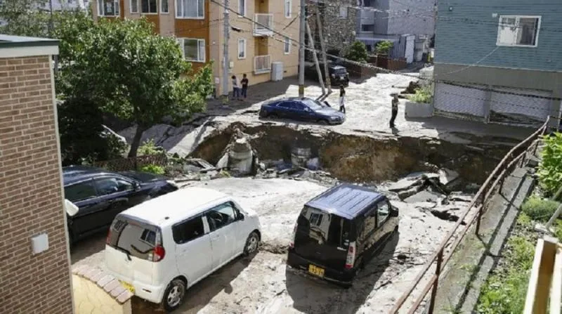Foto: Gempa Bumi Jepang ( Kyodo/via REUTERS)
