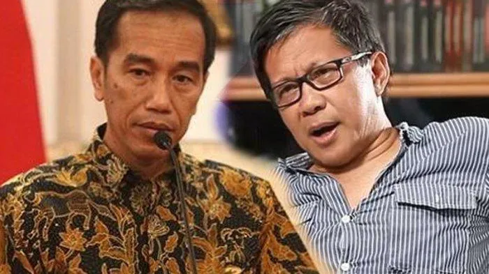 Joko Widodo dan Rocky Gerung (Kompas)