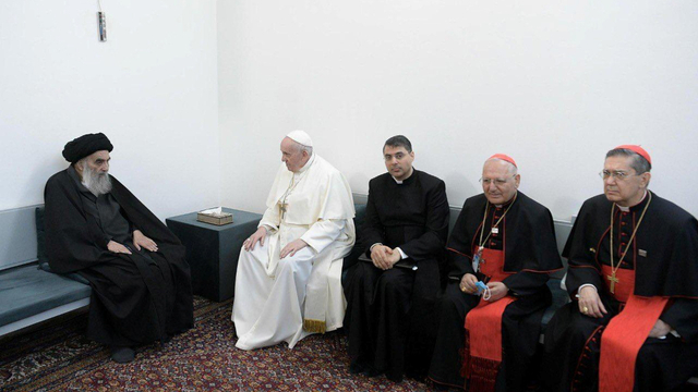  Paus Fransiskus Bertemu Pemimpin Syiah Ayatollah Ali Sistani (Reuters)
