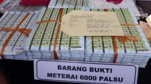Aparat Ungkap Sindikat Meterai Palsu, Bikin Rugi Negara Rp1 Triliun