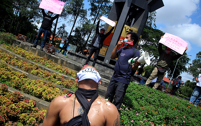 Aksi Solidaritas Jurnalis Tangerang