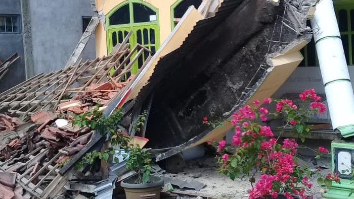 Rumah warga di Malang usai guncangan gempa (Ist)