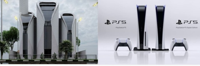 Mesjid rancangan Ridwan Kamil yang mirip bentuk PS5 (Detik)