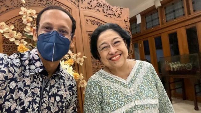 Mendikbud Nadiem Makarim dan Megawati Soekarno Putri (Ist)