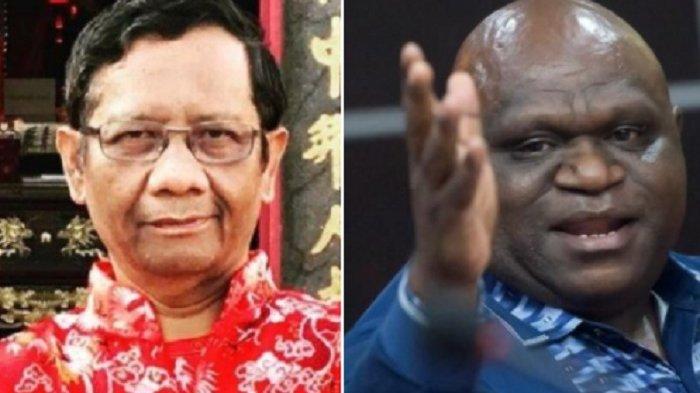 Mantan Komisioner Komnas HAM Natalius Pigai tuding Menko Polhukam Mahfud MD bangun citra negatif ke orang Papua (Tribunnews)