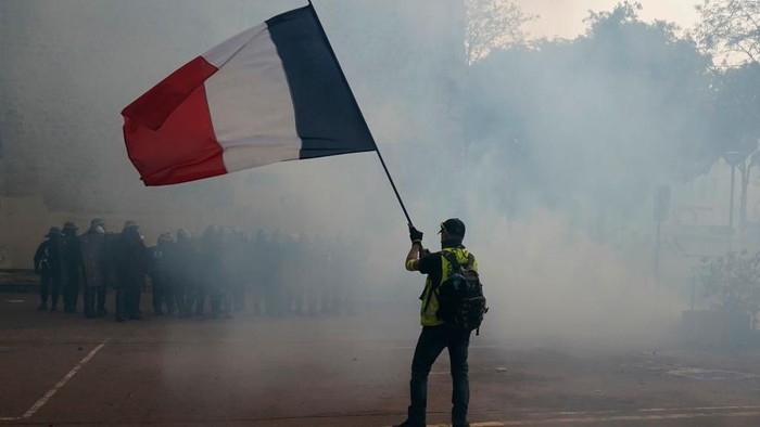 Demo Buruh di Prancis berakhir ricuh (AFP)