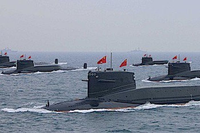 Kapal selam bertenaga nuklir China, Type 094A  bisa hancurkan benua Amerika dengan tembakan rudalnya (grid.id)