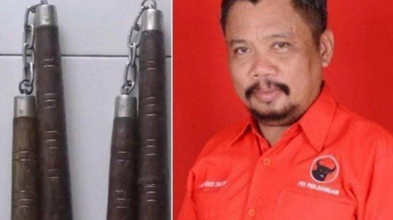 Hantam Dua Anggota DPRD saat Rapat, Ketua PDIP Takalar Jadi Tersangka. (Tribun).