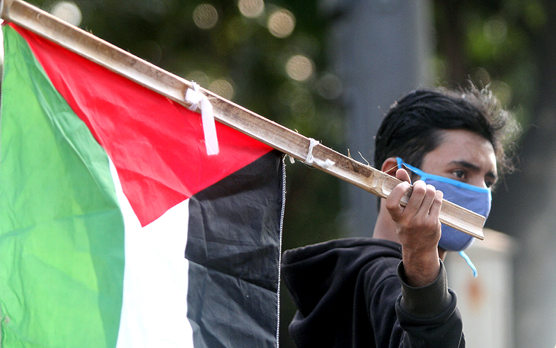 Pada peringatan Hari Al Quds Internasional 2021, sejumlah pemuda yang mengatasnamakan  Jerit Palestina berdemonstrasi di depan Kedubes Amerika Serikat. Mereka menyatakan secara terbuka dan mengecam kebengisan Amerika Serikat dan Israel terhadap Bangsa Palestina. Robinsar Nainggolan