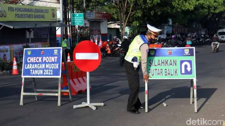 Larangan mudik 2021 (Detik)