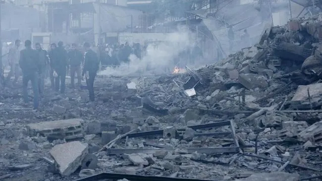 Serangan udara Israel ke Jalur Gaza. (cnnindonesia).
