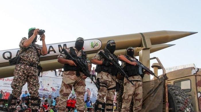 Penampakan roket andalan Hamas untuk menyerang tentara Israel (Tribunnews)