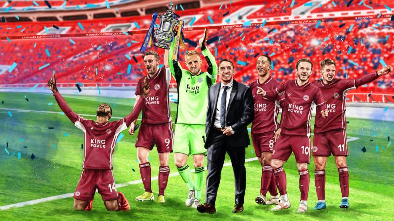Leicester City menjadi juara FA pertama kali (Foto:@EmiratesFACup
