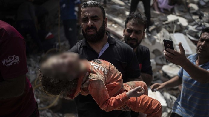 Serangan Israel ke Palestina korbankan 3 anak per jam (detikcom)