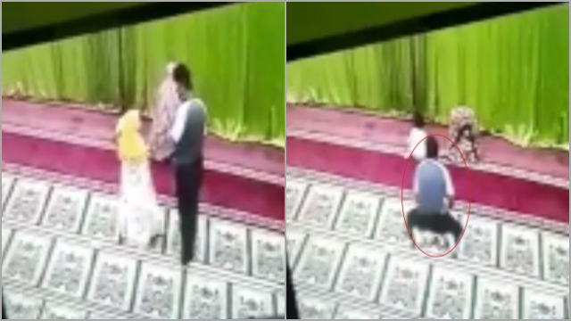 Biadab! Pria Ini Lecehkan Bocah Perempuan yang Sedang Salat di Masjid. (Tangkapan Layar).